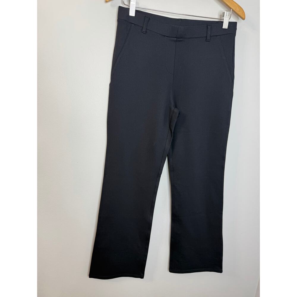 Quince Ultra-Stretch Ponte Straight Leg Pants Navy Women's M Stretch - Picture 4 of 10